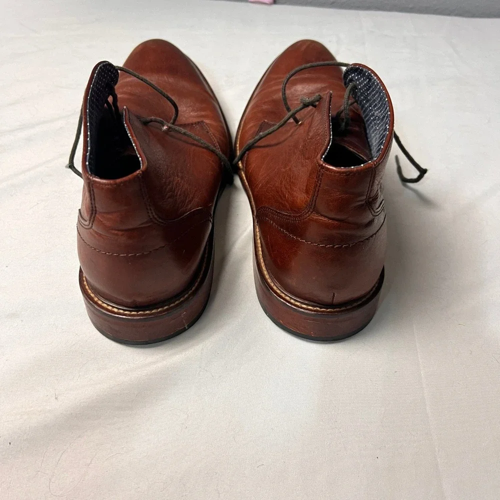 Aston Grey Haroldus Mens 10 Tan Brown‎ Leather Chukka Desert Boots 1006836